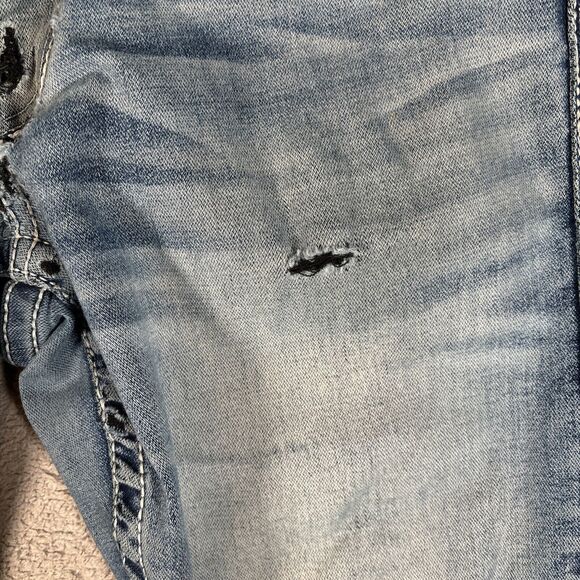 Buckle Black Women's Jeans Size 30s Fit No 9 Bootleg Distressed Grunge Destroyed - Picture 5 of 14